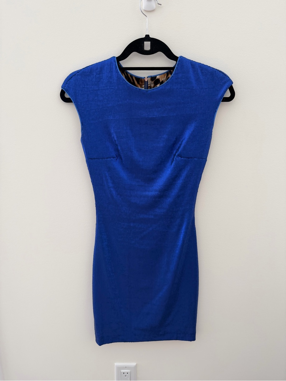 Twenty Royal Blue Cap-Sleeve Mini Dress